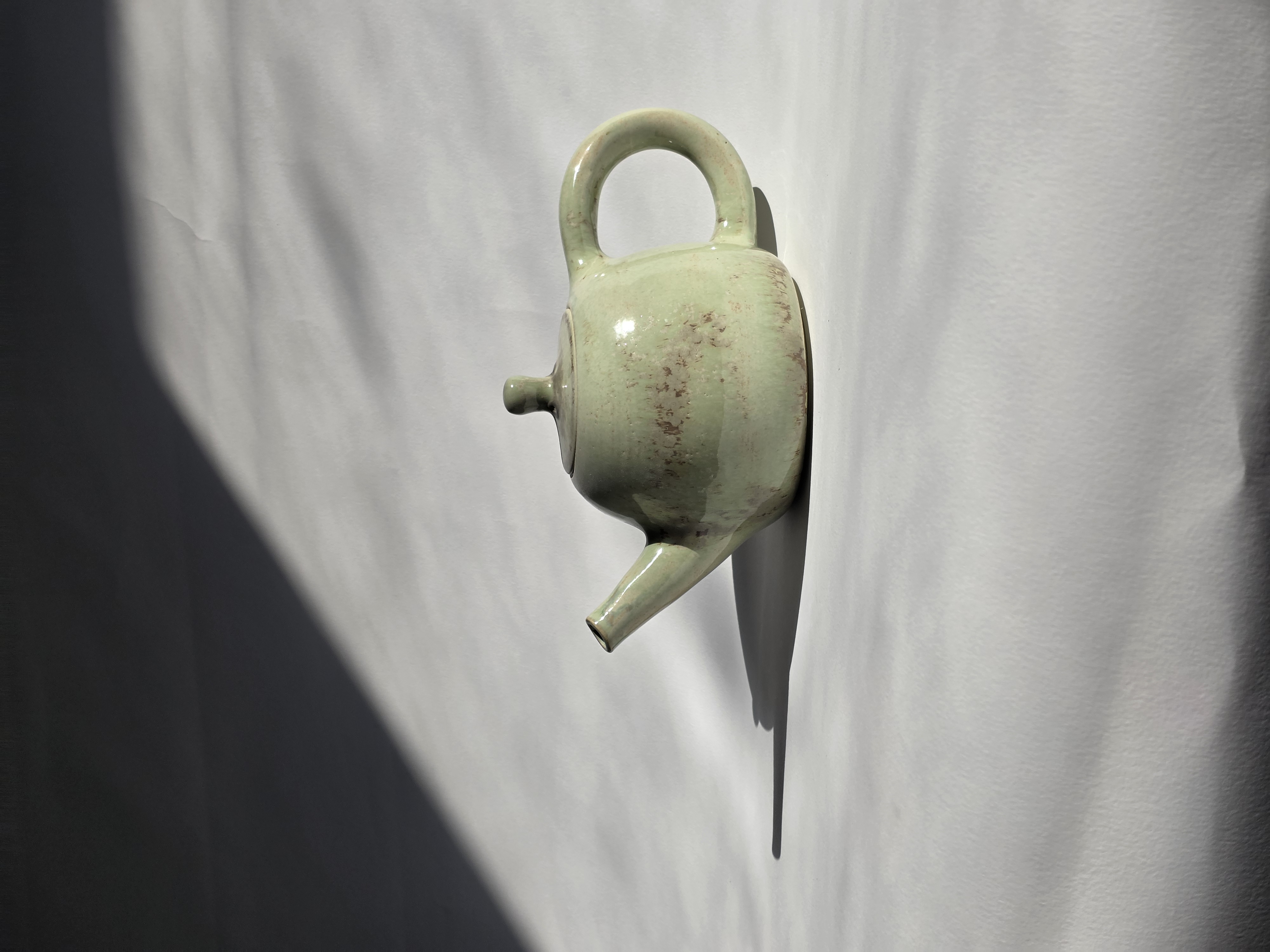 Theepot groen keramiek Atelier Jolien Art